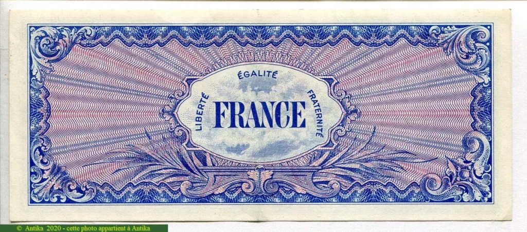 50 FRANCS Verso "France"