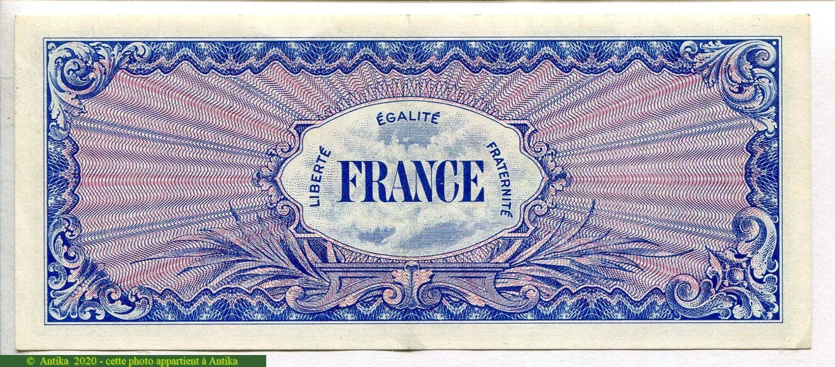 50 FRANCS Verso "France"