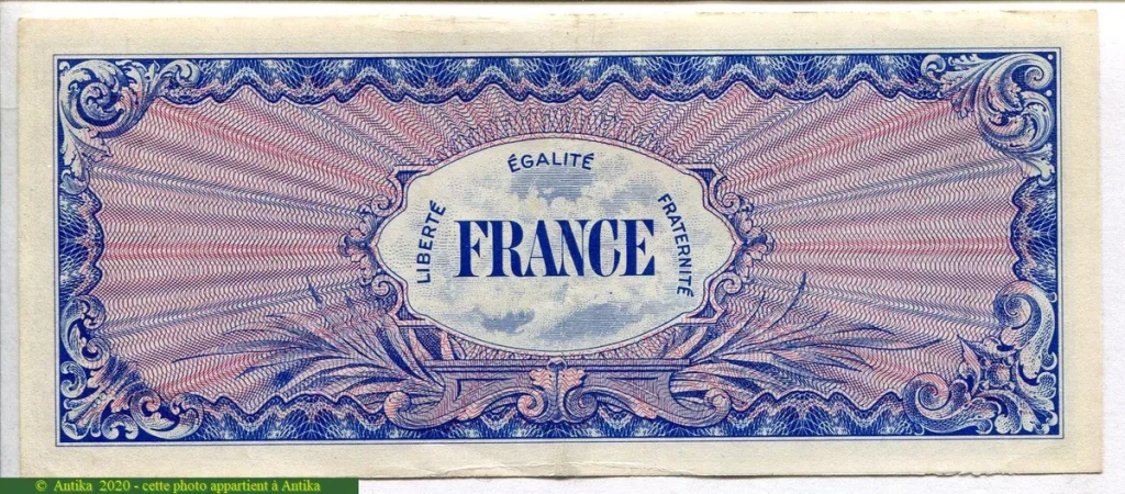 100 FRANCS Verso "France"