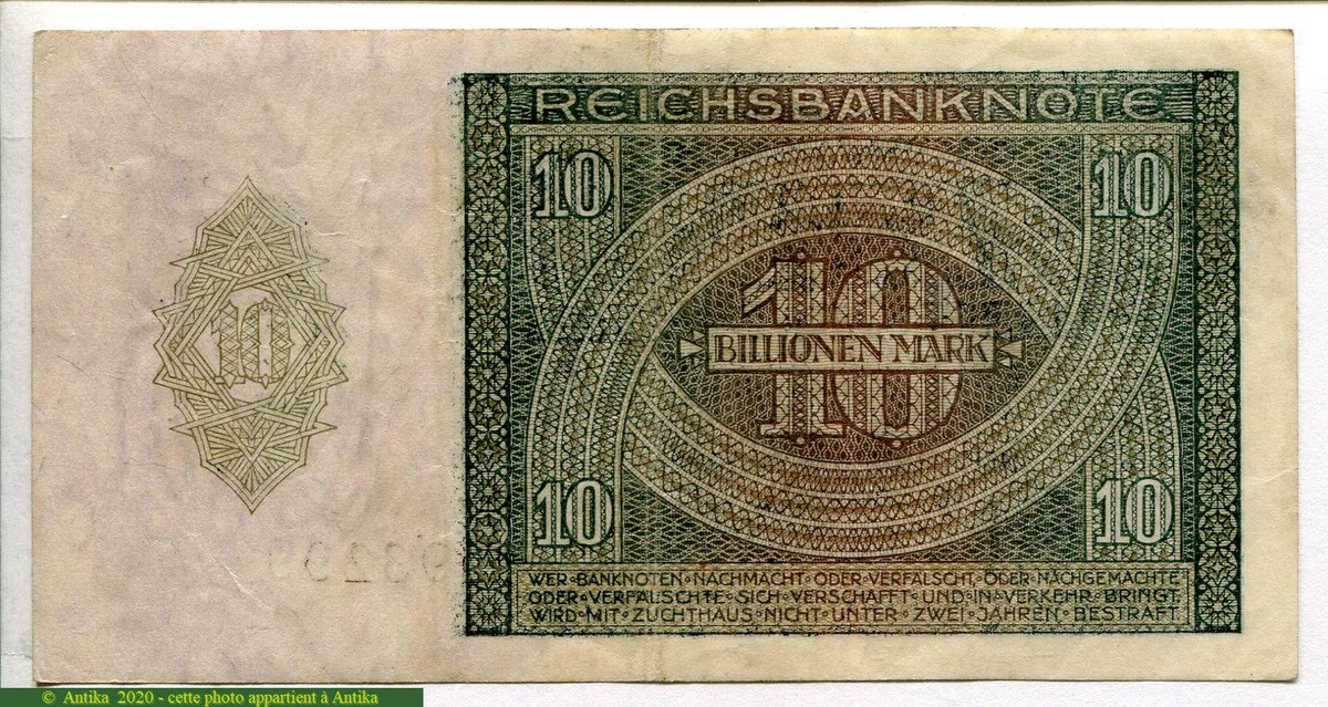 10 Billionen Mark RARETE