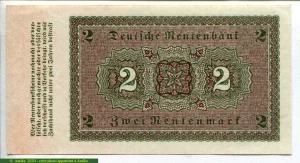 1 Rentenmark Orangé RARETE