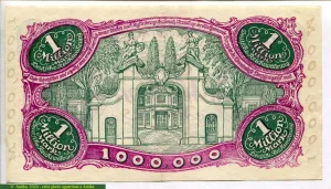 1 Million Mark Notgeld Violet 2 lions & Portrait jeune enfant RARETE