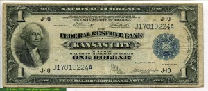 1 Dollar Washington Federal Reserve Bank Kansas City