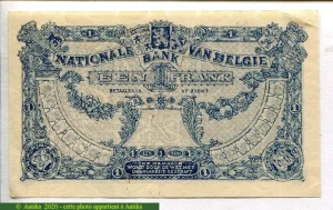 1 Franc Roi Albert & Reine Elizabeth