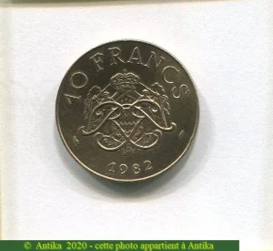10 FRANCS RAINIER III 1949-2005