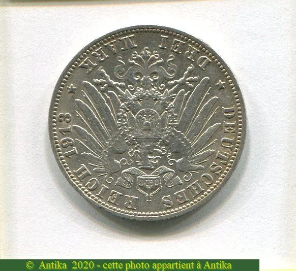 1 GULDEN Argt GUILLAUME Ier RARE
