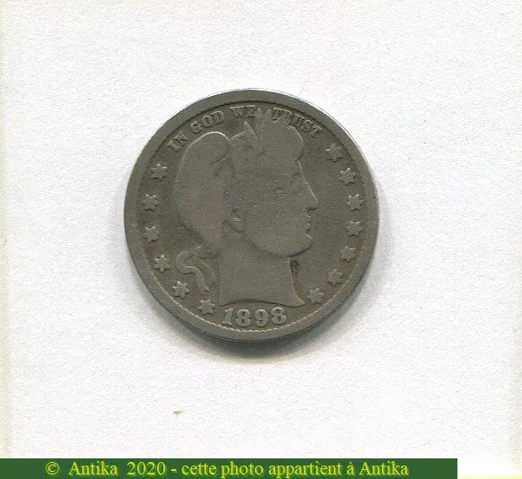 1/4 DOLLAR BARBER Philadelphie