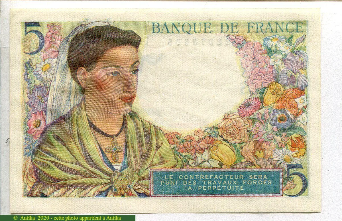 5 FRANCS BERGER - Type 1943