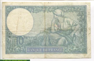 10 FRANCS MINERVE - Type 1915