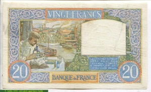 20 FRANCS SCIENCE & TRAVAIL - Type 1940