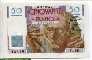 50 FRANCS LE VERRIER - Type 1946