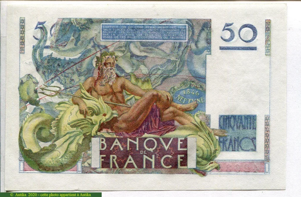 50 FRANCS LE VERRIER - Type 1946