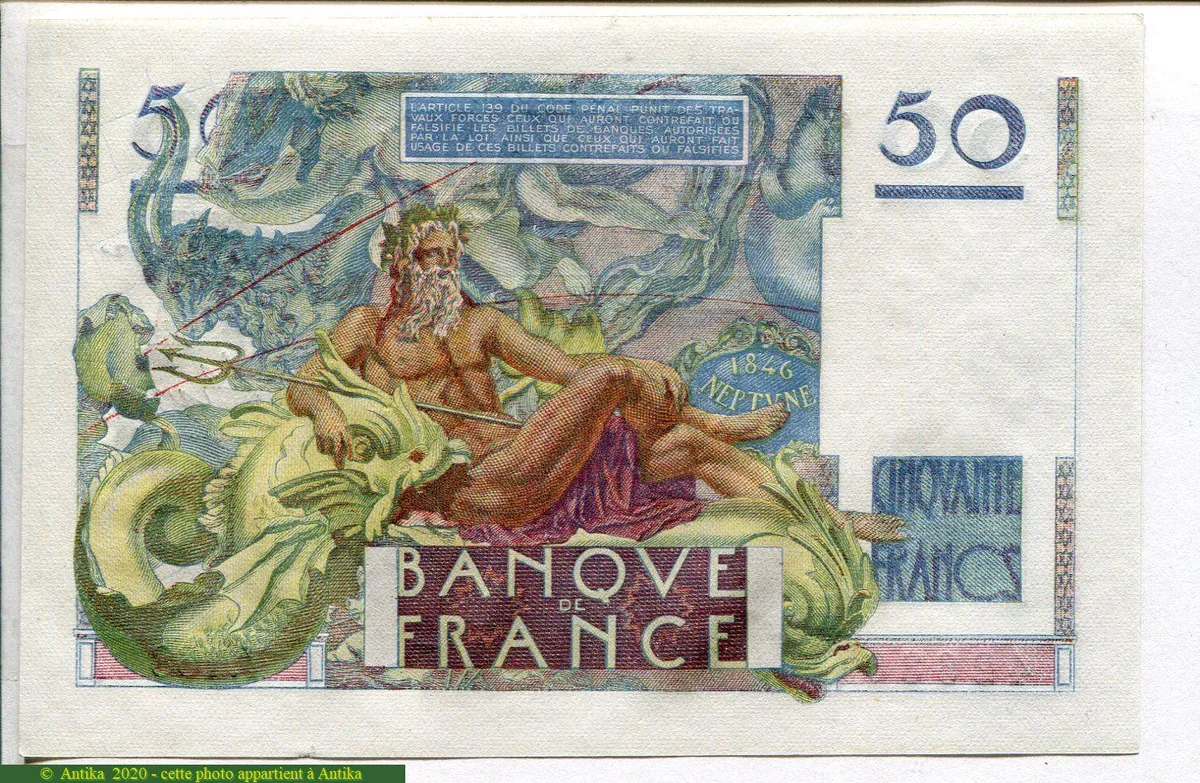 50 FRANCS LE VERRIER - Type 1946