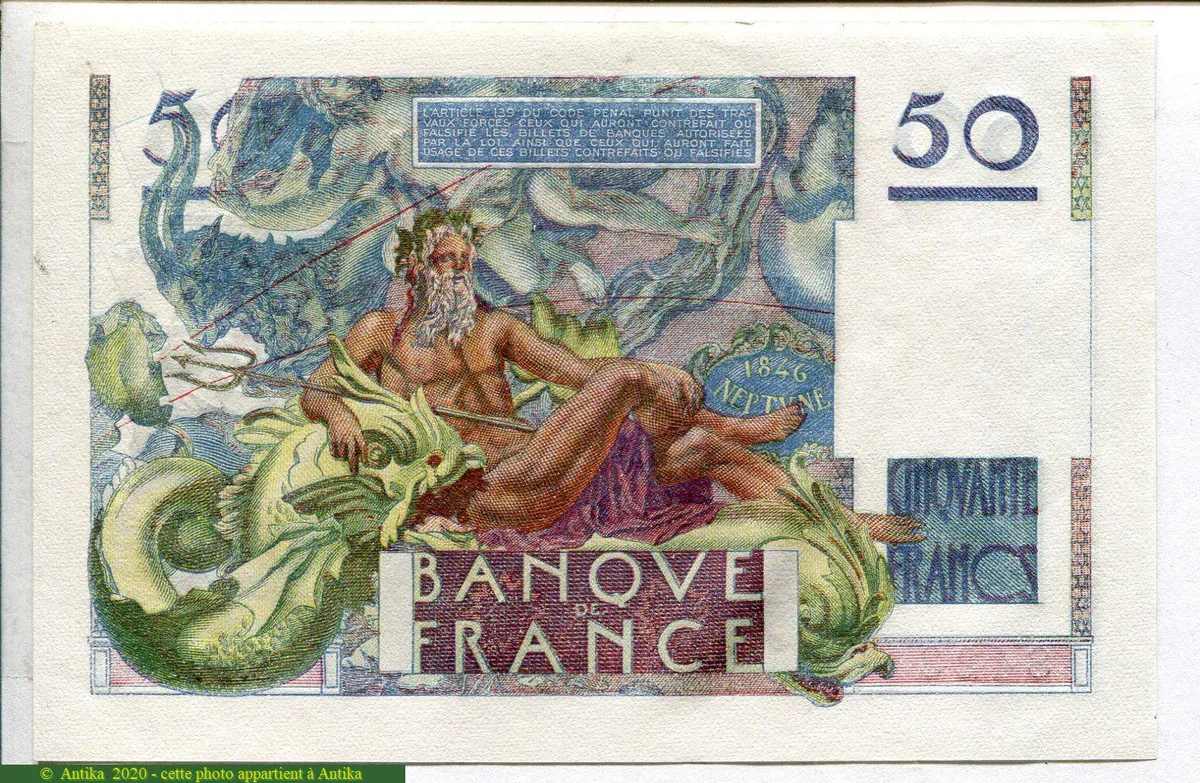 50 FRANCS LE VERRIER - Type 1946