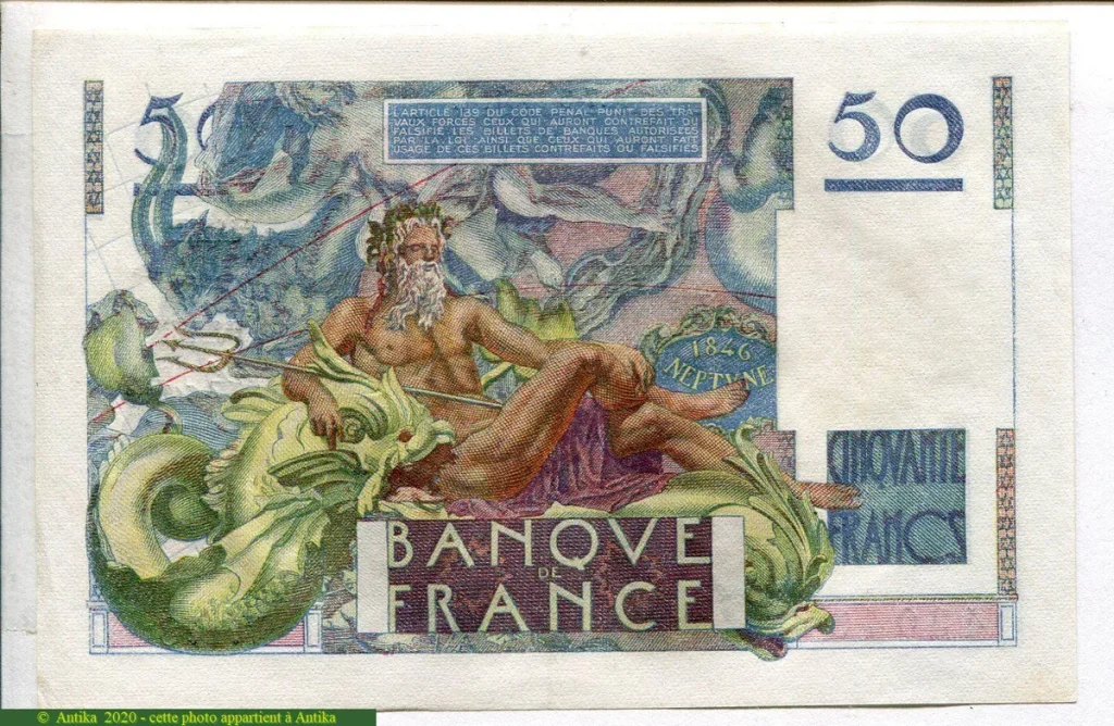 50 FRANCS LE VERRIER - Type 1946