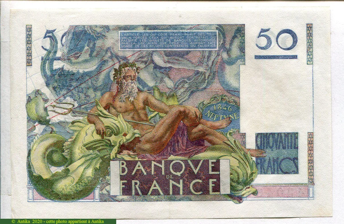50 FRANCS LE VERRIER - Type 1946