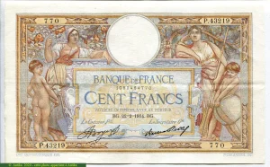 100 FRANCS LOM - Type 1906 "Grands Cartouches"