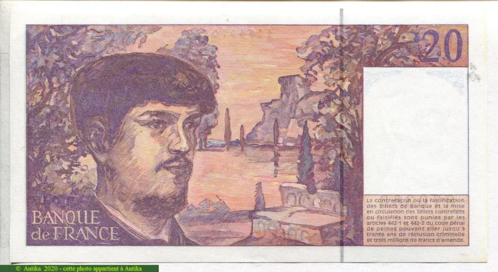 20 FRANCS DEBUSSY - Type 1980 Modifié