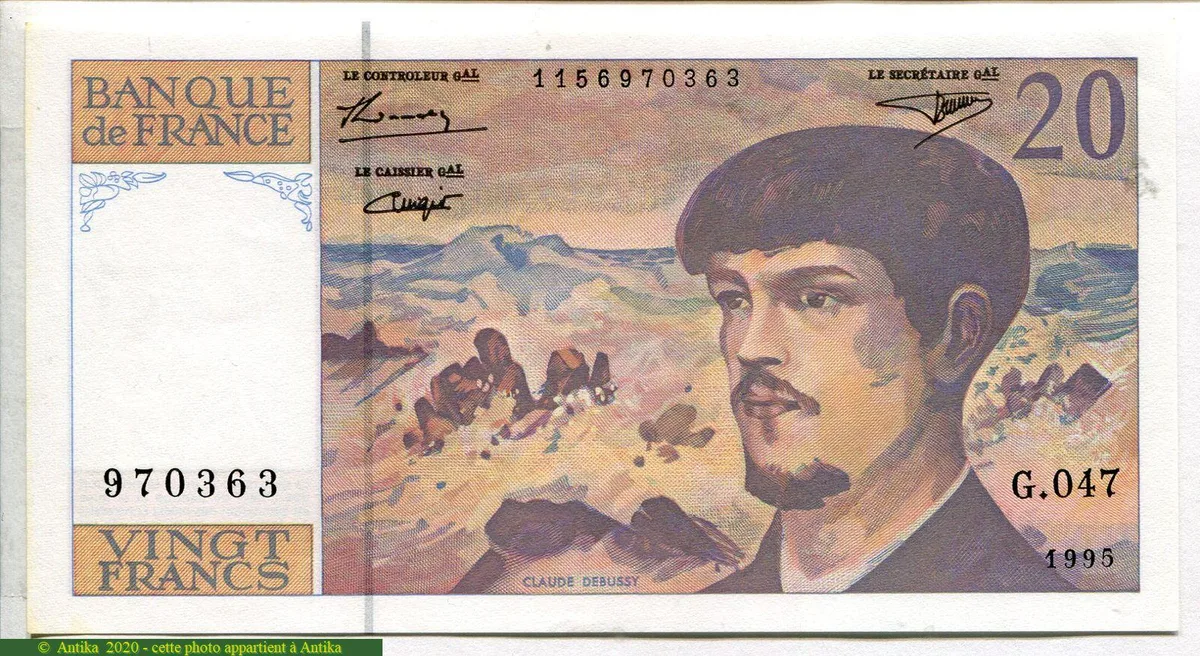 20 FRANCS DEBUSSY - Type 1980 Modifié