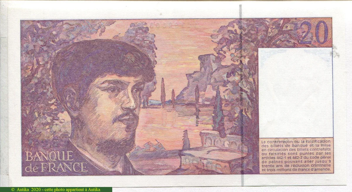 20 FRANCS DEBUSSY - Type 1980 Modifié
