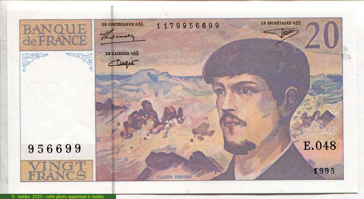 20 FRANCS DEBUSSY - Type 1980 Modifié