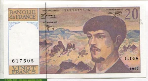 20 FRANCS DEBUSSY - Type 1980 Modifié