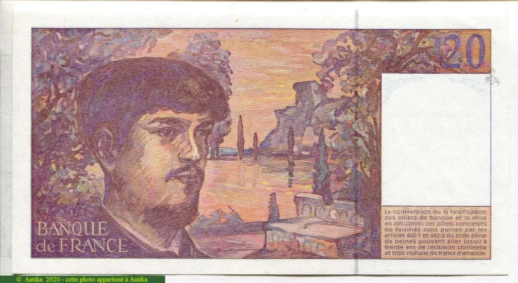 20 FRANCS DEBUSSY - Type 1980 Modifié