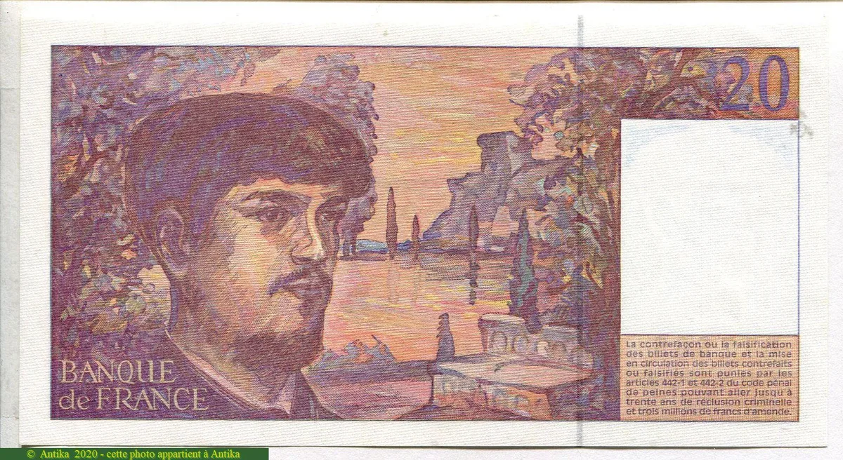 20 FRANCS DEBUSSY - Type 1980 Modifié