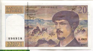 20 FRANCS DEBUSSY - Type 1980 Modifié
