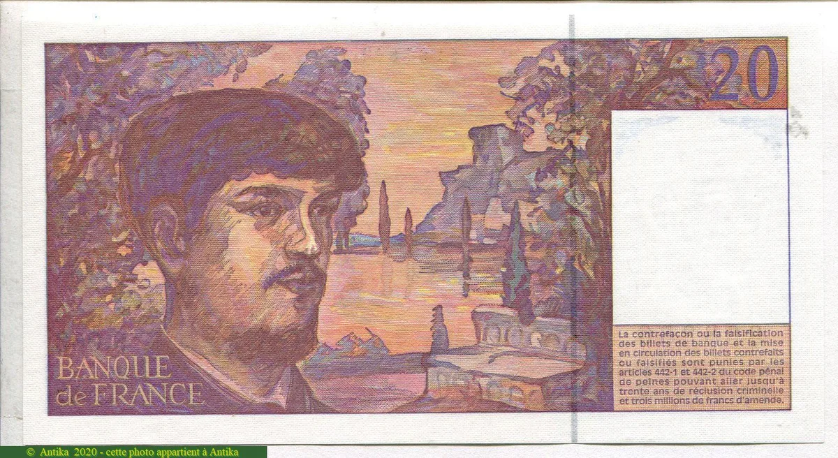 20 FRANCS DEBUSSY - Type 1980 Modifié
