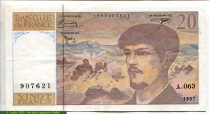 20 FRANCS DEBUSSY - Type 1980 Modifié