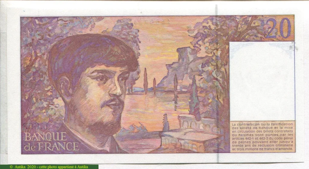 20 FRANCS DEBUSSY - Type 1980 Modifié