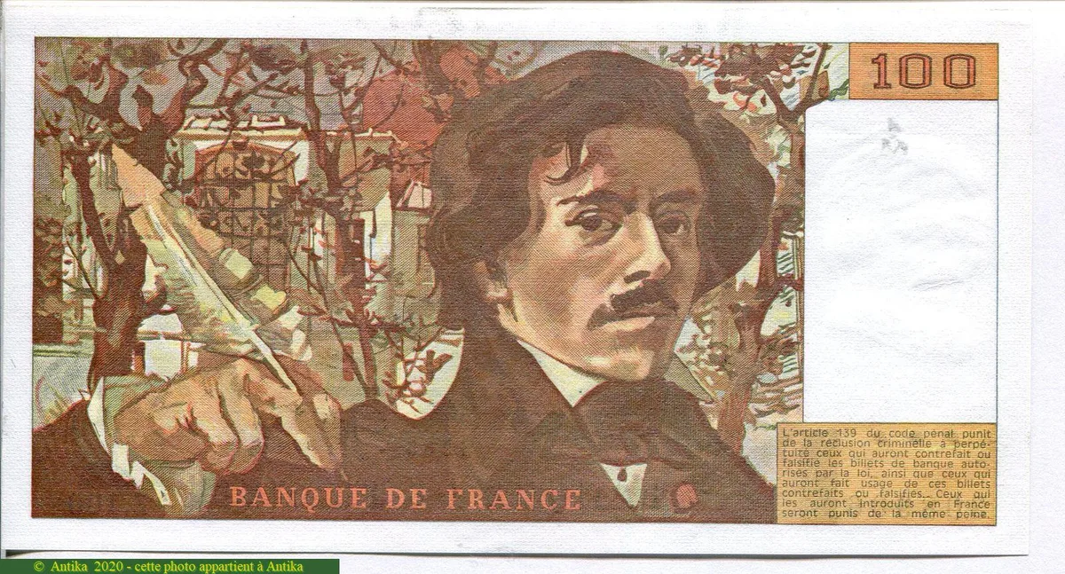 100 FRANCS DELACROIX - Type 1978 modifié