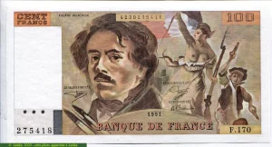 100 FRANCS DELACROIX - Type 1978 "imprimé en continu"