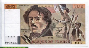 100 FRANCS DELACROIX - Type 1978 "imprimé en continu"