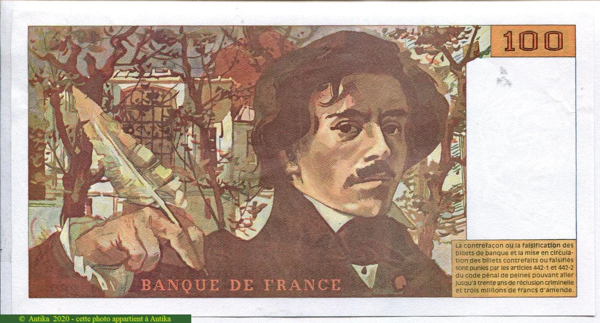 100 FRANCS DELACROIX - Type 1978 "442-1 & 442-2"