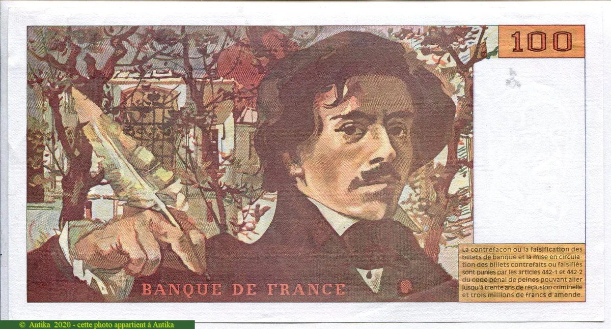 100 FRANCS DELACROIX - Type 1978 "442-1 & 442-2"