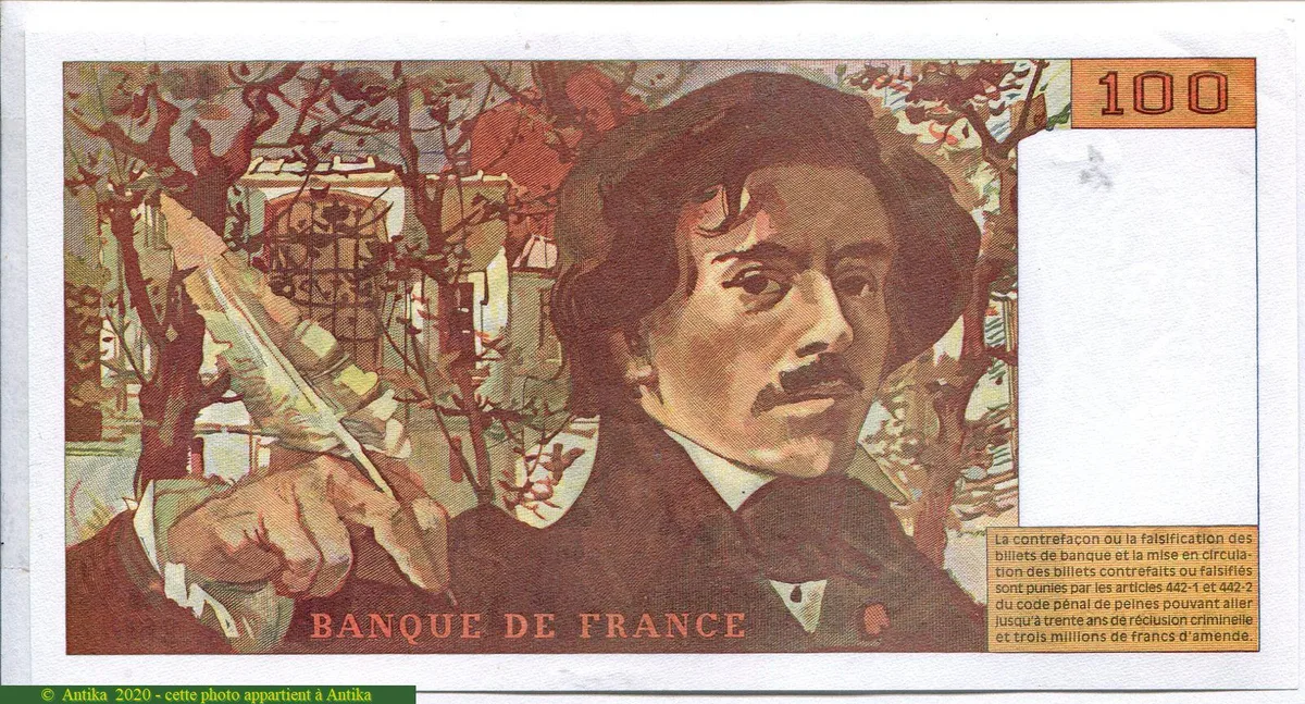 100 FRANCS DELACROIX - Type 1978 "442-1 & 442-2"