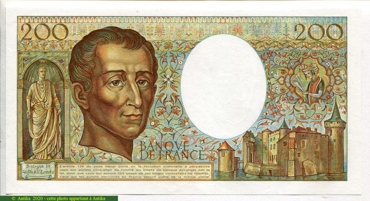 200 FRANCS MONTESQUIEU -Type 1981