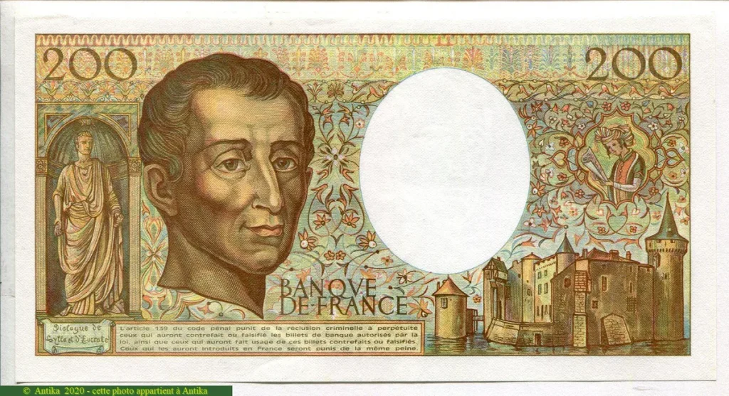200 FRANCS MONTESQUIEU -Type 1981