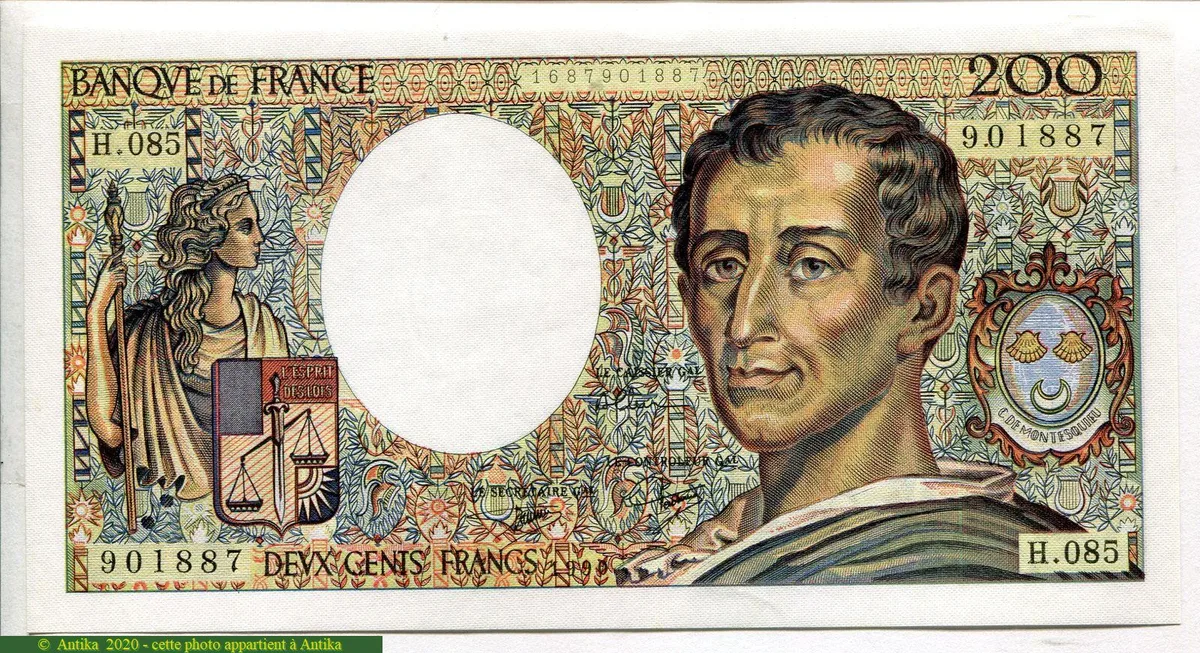 200 FRANCS MONTESQUIEU -Type 1981