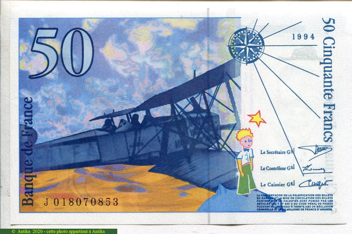 50 FRANCS SAINT-EXUPERY - Type 1992 modifié