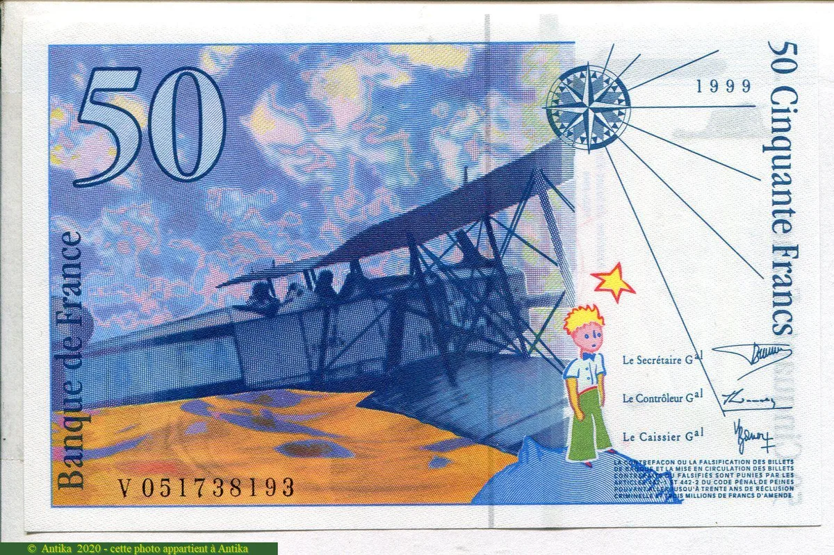 50 FRANCS SAINT-EXUPERY - Type 1992 modifié