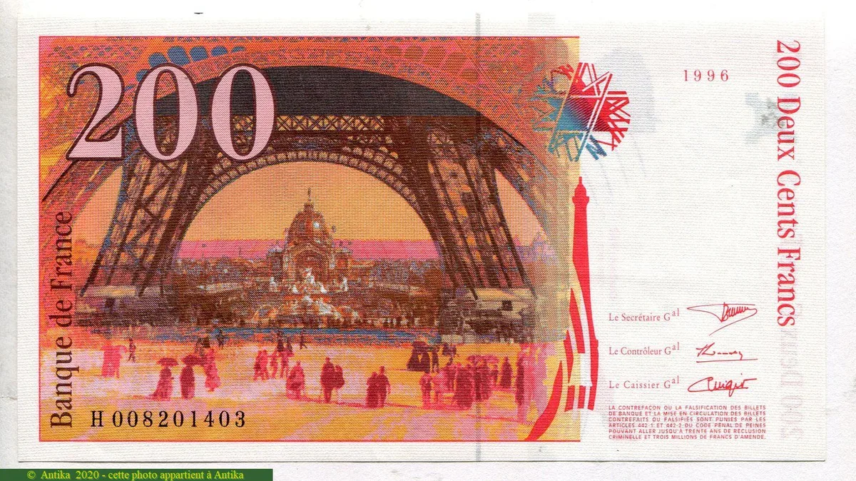 200 FRANCS EIFFEL - Type 1995