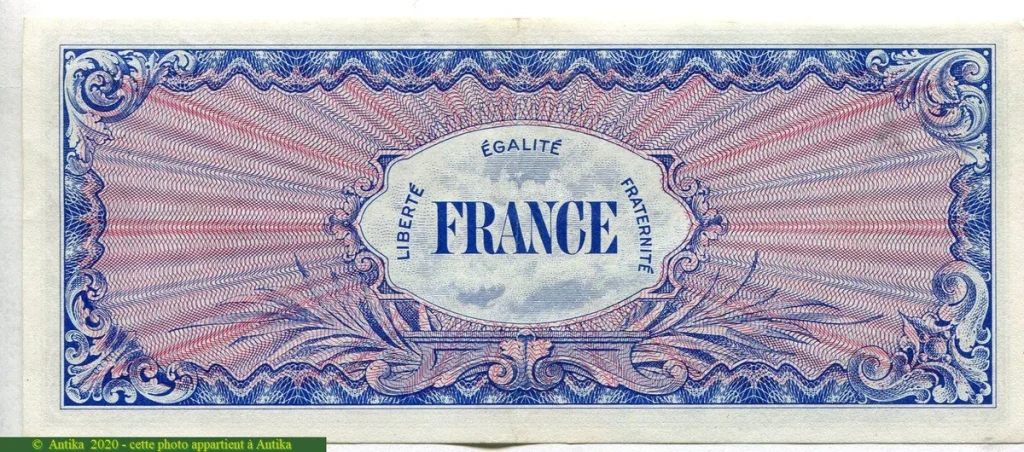 100 FRANCS Verso "France"