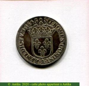 1/4 écu 2ème poinçon de Warin buste drapé