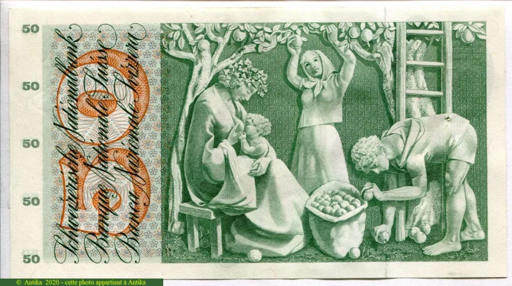 50 Francs, Fillette- Récolte de pommes PROMO * *