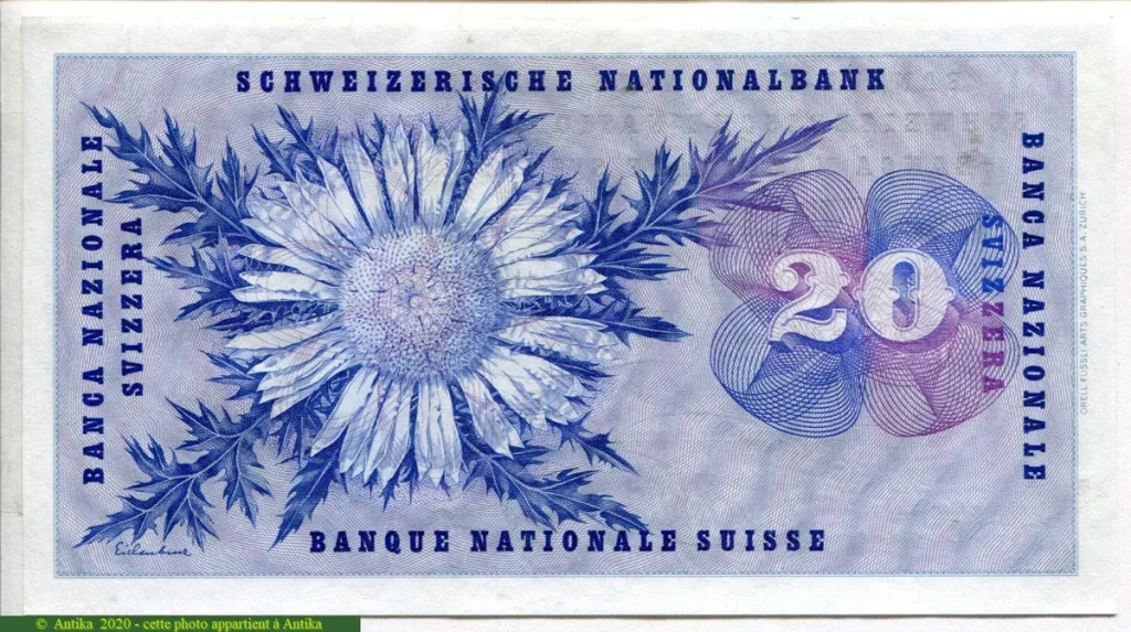 20 Francs Général Gullaume -Henri Dufour * * * * *