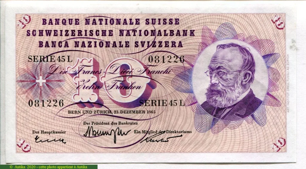 10 Francs Gottfried Keller * * *