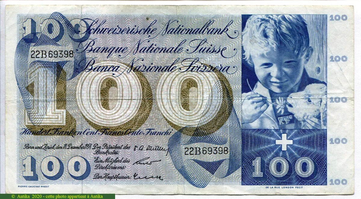 100 Francs Enfant & Saint Martin Année RARE
